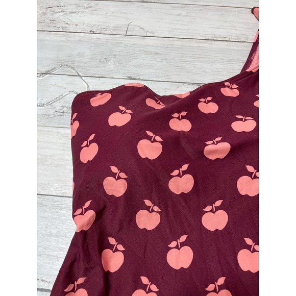 Kate Spade New York  Apple Toss Bunny Tie One Shoulder One-Piece - Picture 8 of 11